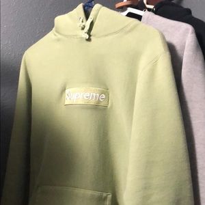 Sage Supreme Box Logo Hoodie Size Small